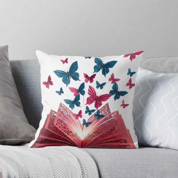 Item preview, Colorful Origami Butterfly Flying from a Red Book designed and sold by Marcu Ioachim.