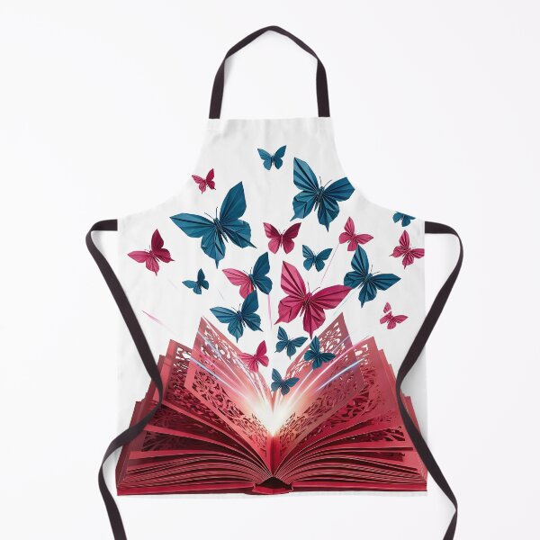 Item preview, Colorful Origami Butterfly Flying from a Red Book designed and sold by Marcu Ioachim.