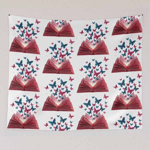 Item preview, Colorful Origami Butterfly Flying from a Red Book designed and sold by Marcu Ioachim.