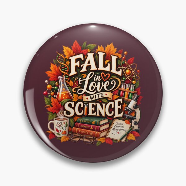 Item preview, Fall in Love With Science – Autumn Science Teacher Design designed and sold by astersgraphics.