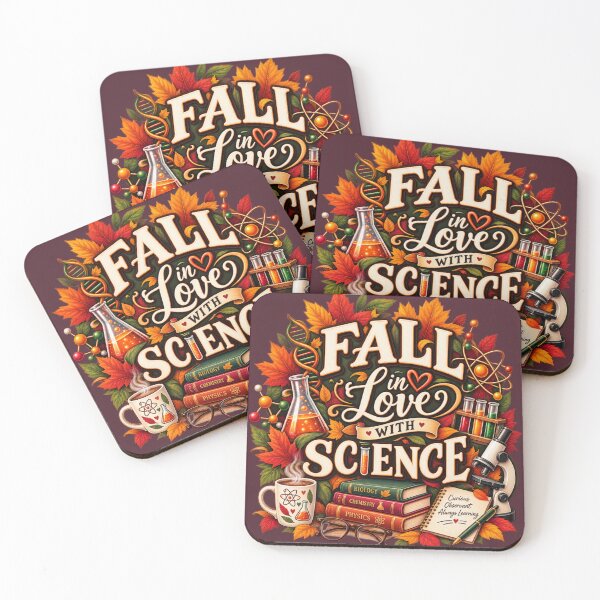 Item preview, Fall in Love With Science – Autumn Science Teacher Design designed and sold by astersgraphics.