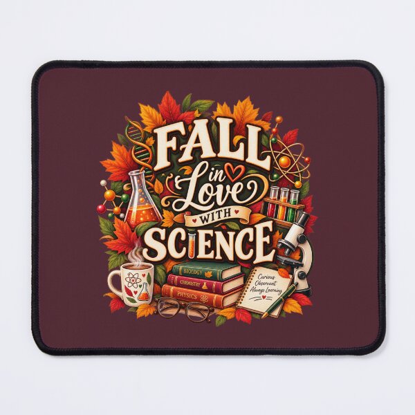 Item preview, Fall in Love With Science – Autumn Science Teacher Design designed and sold by astersgraphics.