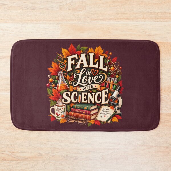 Item preview, Fall in Love With Science – Autumn Science Teacher Design designed and sold by astersgraphics.