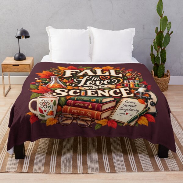 Item preview, Fall in Love With Science – Autumn Science Teacher Design designed and sold by astersgraphics.