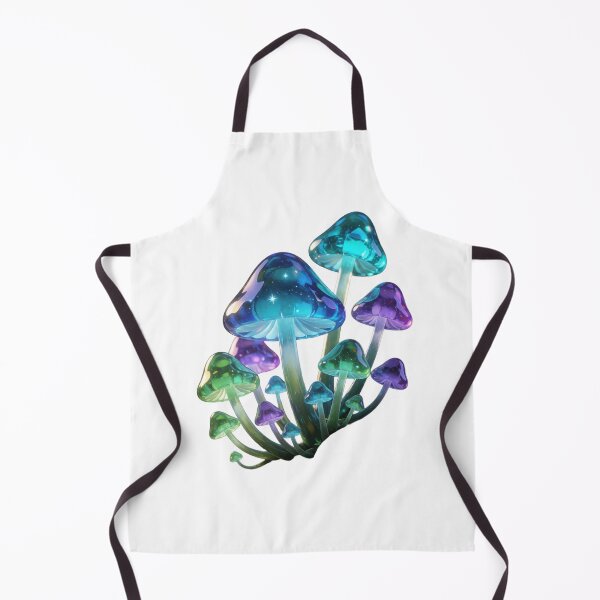Item preview, Enchanted Blue Mushrooms – Magical Forest Cottagecore Sticker designed and sold by AillustriaAK.