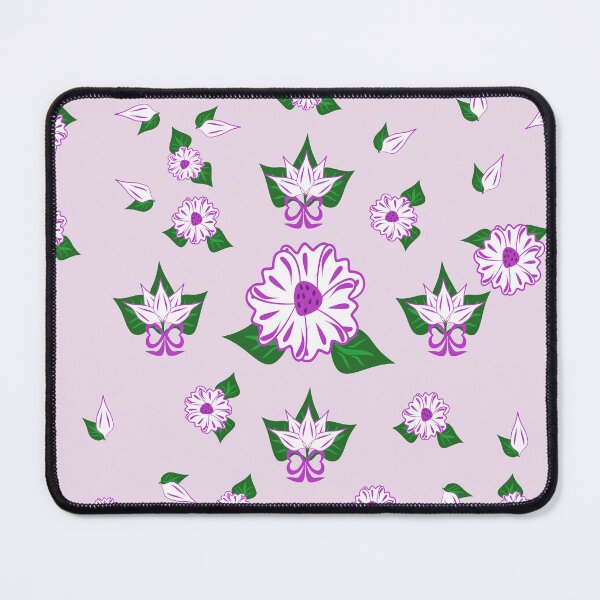 Item preview, Cute Purple Floral Pattern Background with Floating Flowers and Leaves designed and sold by Ei-Ei.
