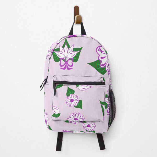 Item preview, Cute Purple Floral Pattern Background with Floating Flowers and Leaves designed and sold by Ei-Ei.