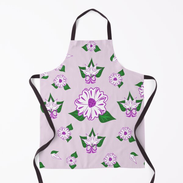 Item preview, Cute Purple Floral Pattern Background with Floating Flowers and Leaves designed and sold by Ei-Ei.