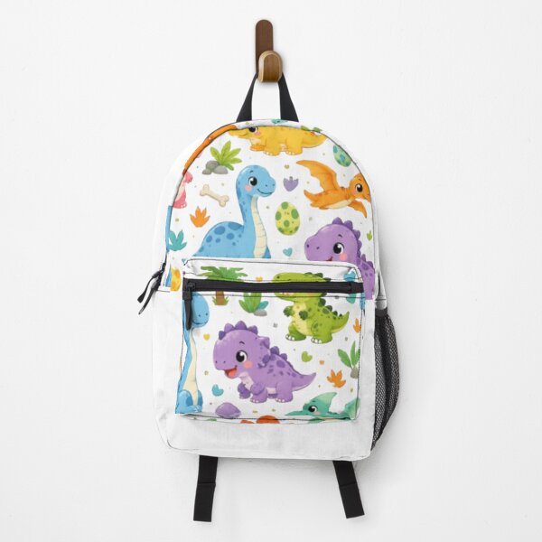 Item preview, Cute Seamless Dino Pattern - Colorful Prehistoric Animals designed and sold by ToonyTeez.