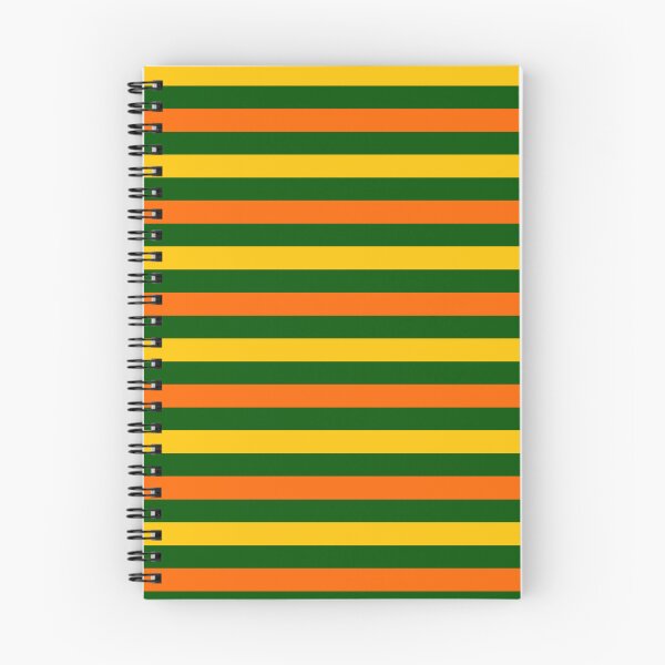 Item preview, Orange And Yellow Stripes Design Green  designed and sold by PatternTitan.