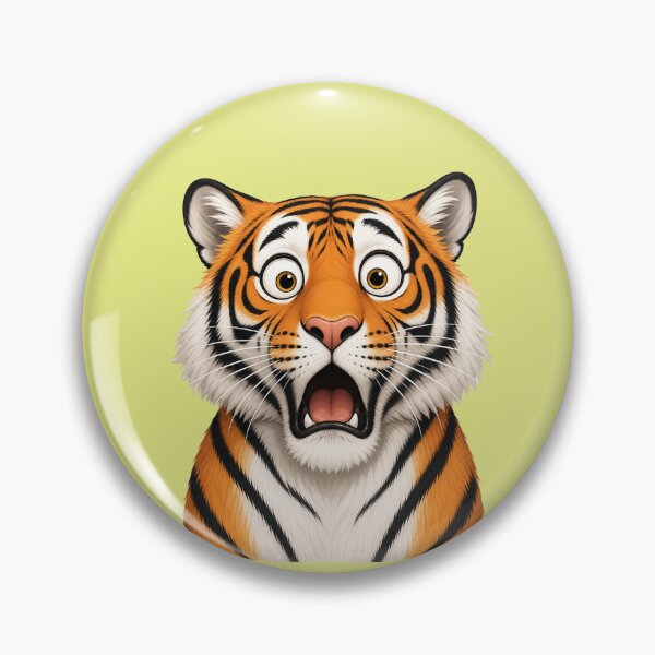 Item preview, Copy of Shocked Tiger Face – Funny Animal Gift designed and sold by Wenvilgrace.