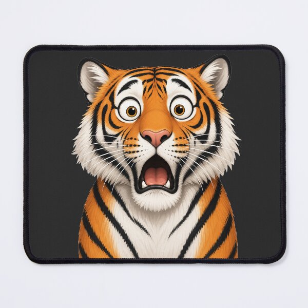 Item preview, Copy of Shocked Tiger Face – Funny Animal Gift designed and sold by Wenvilgrace.