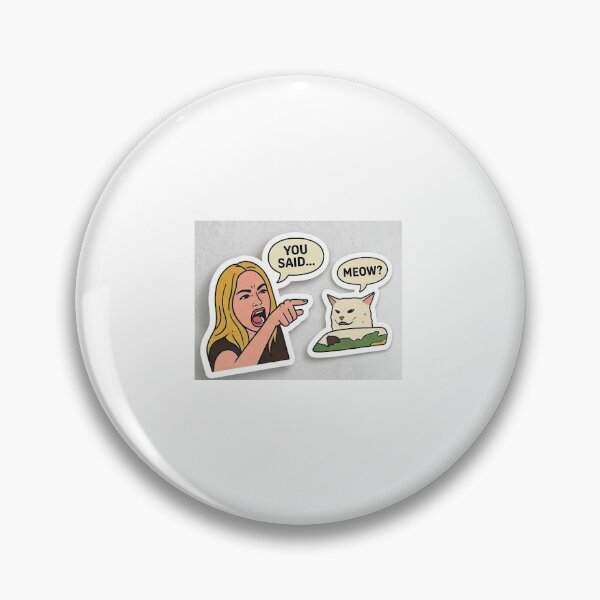 Item preview, Woman Yelling At Cat Funny Meme designed and sold by ArtiqueSupply.