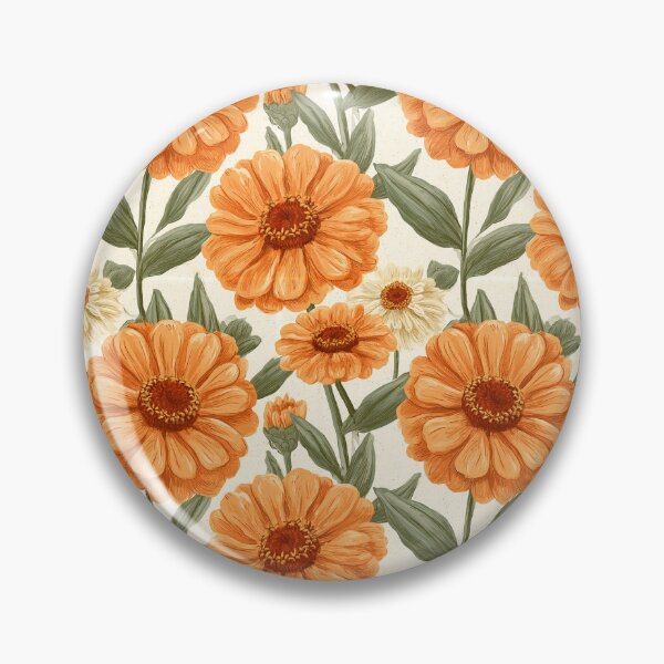Item preview, Minimalistic Zinnia Print  - Retro Flower Floral - Graduation Gifts designed and sold by RoyalStarsPatts.