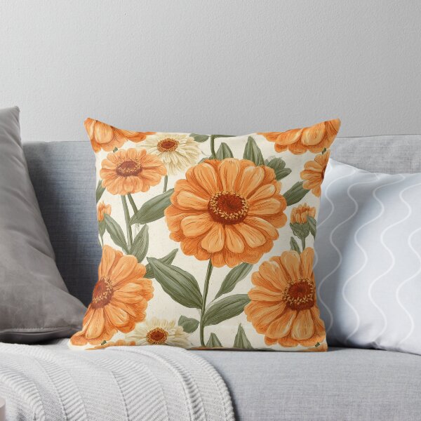 Item preview, Minimalistic Zinnia Print  - Retro Flower Floral - Graduation Gifts designed and sold by RoyalStarsPatts.