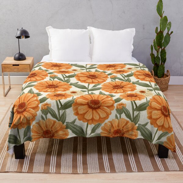 Item preview, Minimalistic Zinnia Print - Retro Flower Floral - Graduation Gifts designed and sold by RoyalStarsPatts.