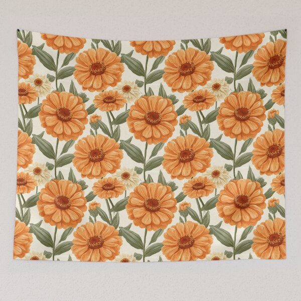 Item preview, Minimalistic Zinnia Print  - Retro Flower Floral - Graduation Gifts designed and sold by RoyalStarsPatts.