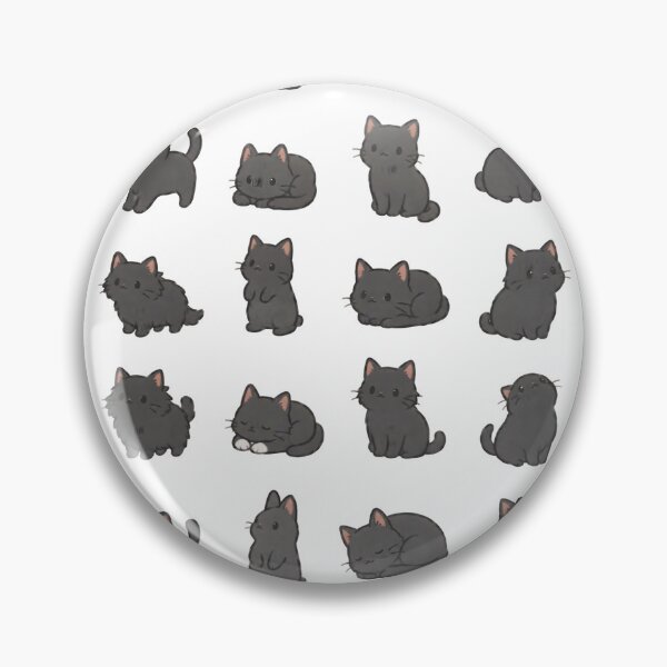Item preview, Black Cat Kawaii Sticker Sheet – Cute Cat Lover Collection designed and sold by boutkhilnl.