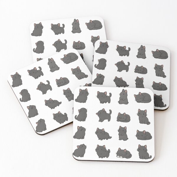 Item preview, Black Cat Kawaii Sticker Sheet – Cute Cat Lover Collection designed and sold by boutkhilnl.