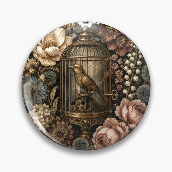 Item preview, Sticker - Decal - T-shirt: Mechanical Bird in Bloom designed and sold by ForeverPrintsOK.