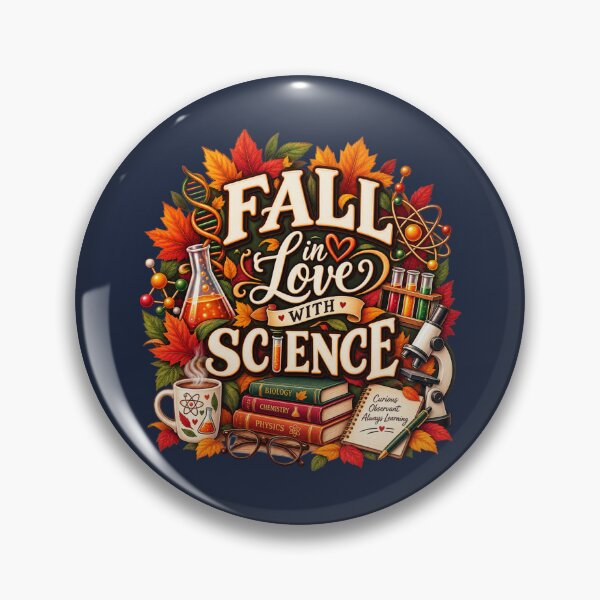 Item preview, Fall in Love With Science – Autumn Science Teacher Design designed and sold by astersgraphics.