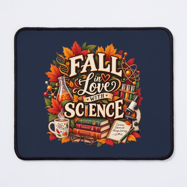 Item preview, Fall in Love With Science – Autumn Science Teacher Design designed and sold by astersgraphics.