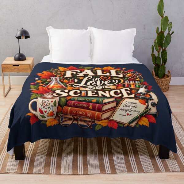 Item preview, Fall in Love With Science – Autumn Science Teacher Design designed and sold by astersgraphics.