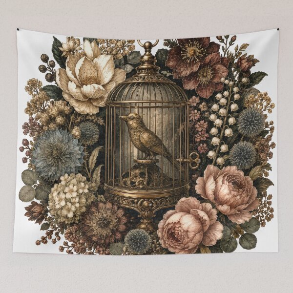 Item preview, Sticker - Decal - T-shirt: Mechanical Bird in Bloom designed and sold by ForeverPrintsOK.