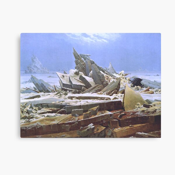 The Sea of Ice - Caspar David Friedrich Canvas Print