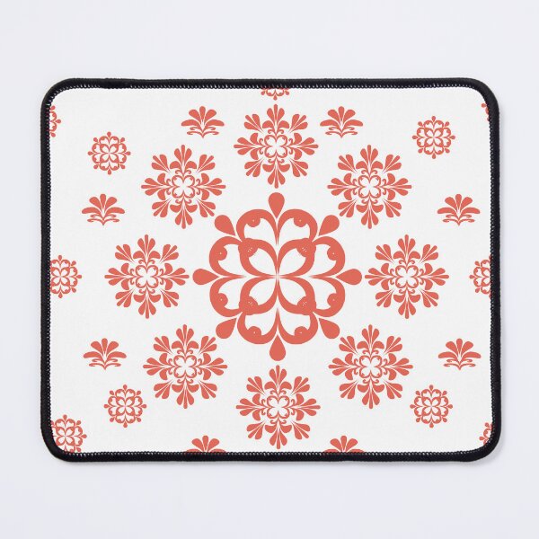 Item preview, Terracotta Red Floral Mandala Pattern Vector Background designed and sold by Ei-Ei.