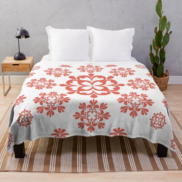 Item preview, Terracotta Red Floral Mandala Pattern Vector Background designed and sold by Ei-Ei.