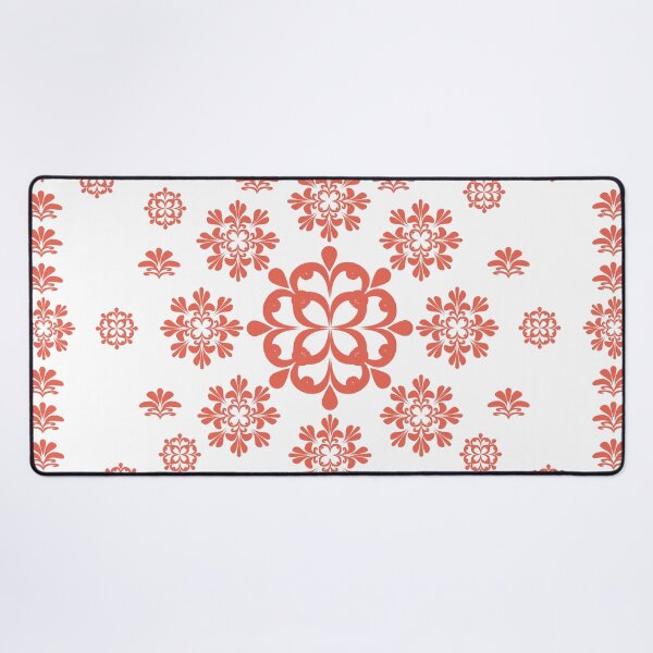 Item preview, Terracotta Red Floral Mandala Pattern Vector Background designed and sold by Ei-Ei.