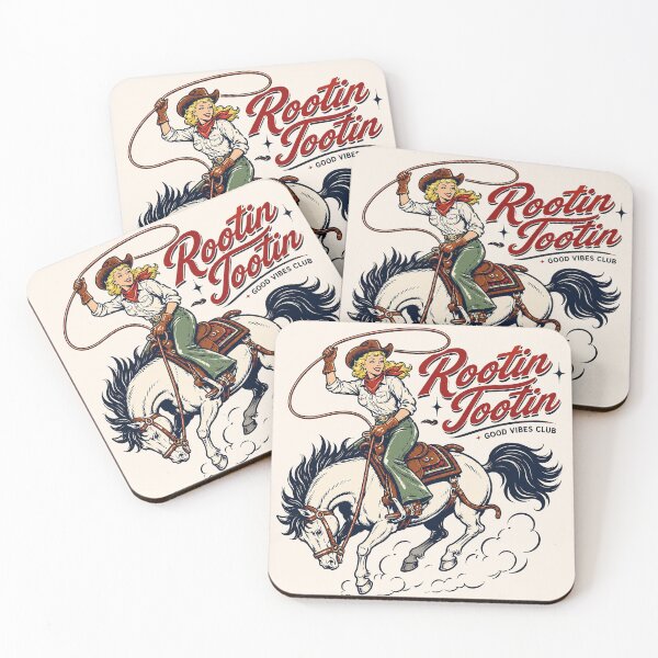 Item preview, Vintage Cowgirl Rootin Tootin Good Vibes designed and sold by legendaryskins.