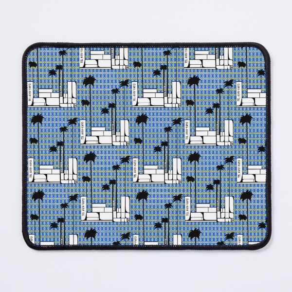 Item preview, Rosh Hashana Gift - Tel Aviv Tayelet Blue Tiles designed and sold by French Papyrus Studio.