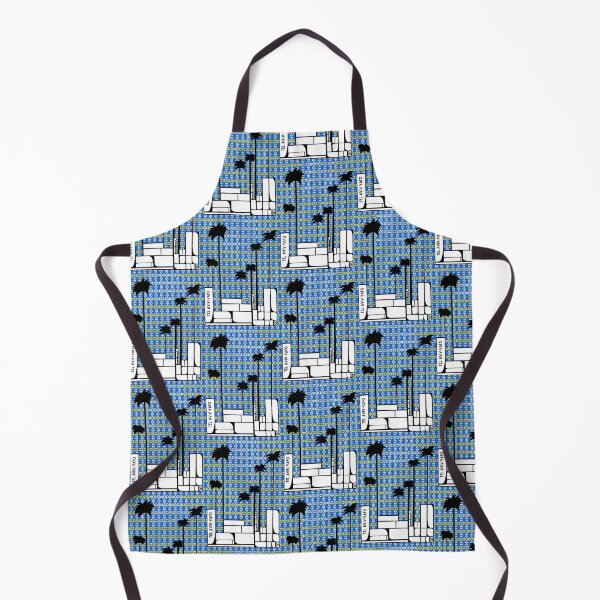Item preview, Rosh Hashana Gift - Tel Aviv Tayelet Blue Tiles designed and sold by French Papyrus Studio.