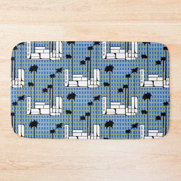 Item preview, Rosh Hashana Gift - Tel Aviv Tayelet Blue Tiles designed and sold by French Papyrus Studio.