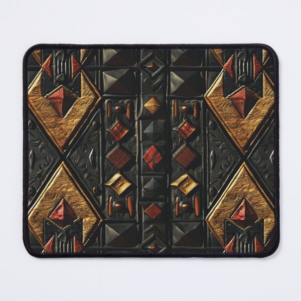 Item preview, African-Inspired Golden, Red And Black Luxurious Pattern designed and sold by DEC02.