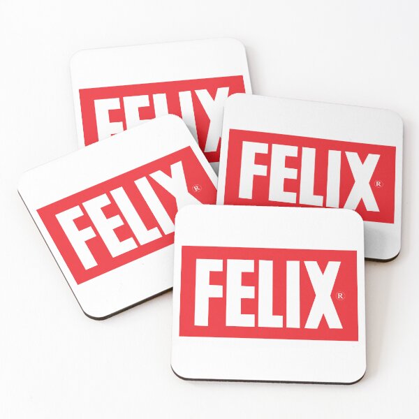 Item preview, Felix Bold White Red Block Typography Logo designed and sold by shiharl.