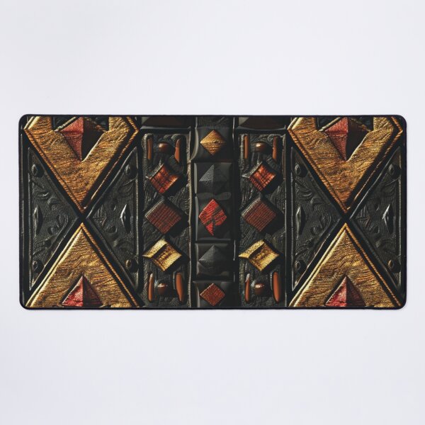 Item preview, African-Inspired Golden, Red And Black Luxurious Pattern designed and sold by DEC02.