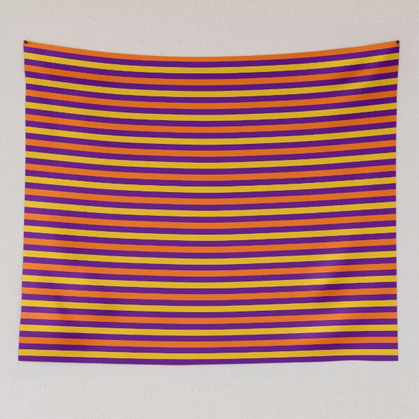 Item preview, Orange And Yellow Stripes Design Purple  designed and sold by PatternTitan.