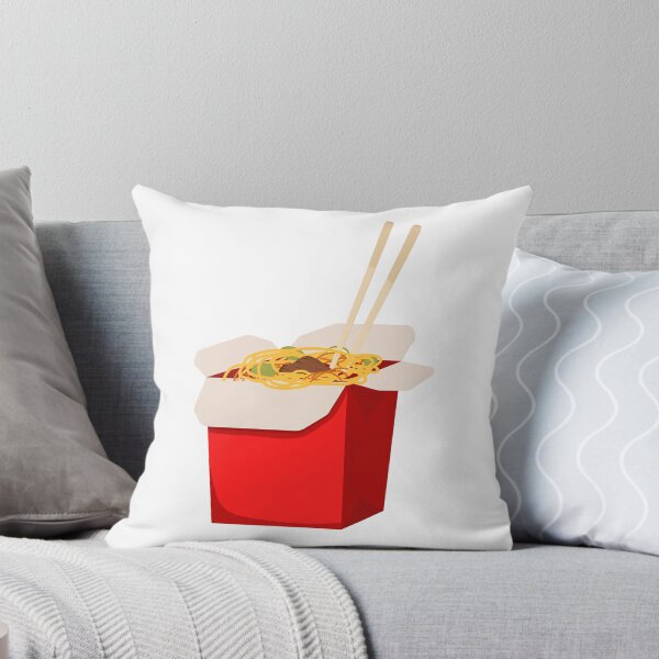 Item preview, Chinese Noodles in Red Takeout Box with Chopsticks – Cutout designed and sold by EmeraldeaArt.