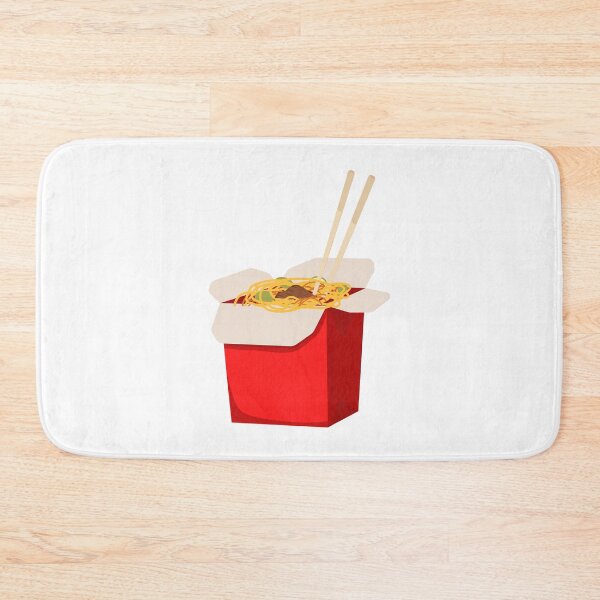Item preview, Chinese Noodles in Red Takeout Box with Chopsticks – Cutout designed and sold by EmeraldeaArt.