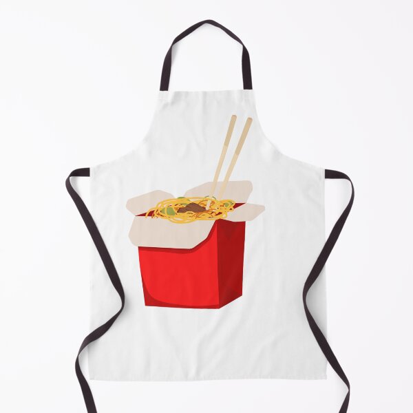 Item preview, Chinese Noodles in Red Takeout Box with Chopsticks – Cutout designed and sold by EmeraldeaArt.