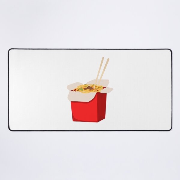 Item preview, Chinese Noodles in Red Takeout Box with Chopsticks – Cutout designed and sold by EmeraldeaArt.