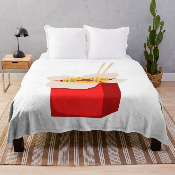 Item preview, Chinese Noodles in Red Takeout Box with Chopsticks – Cutout designed and sold by EmeraldeaArt.