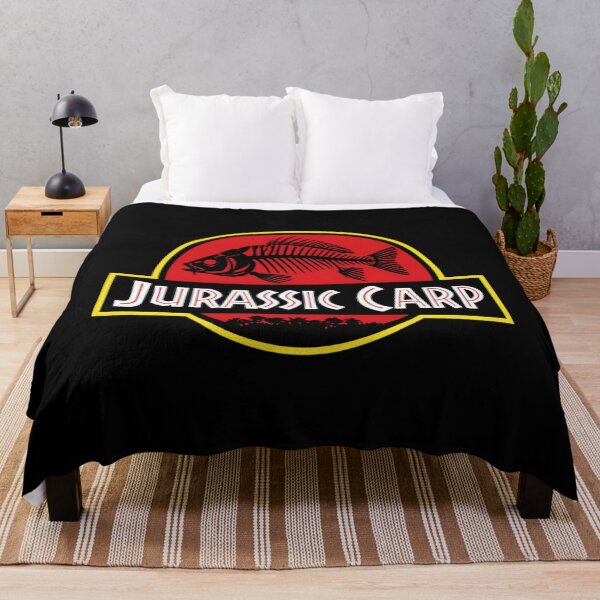 Item preview, Jurassic Carp Movie Parody - Funny Dinosaur Fishing designed and sold by GeekAnglerStore.