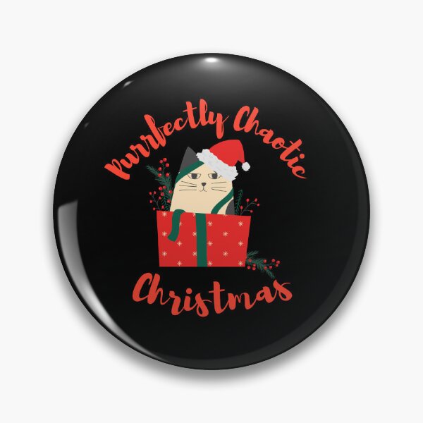 Item preview, Funny Christmas Cat Holiday Cat Lover Humor Gift - Purrfectly Chaotic Christmas designed and sold by Artycom.