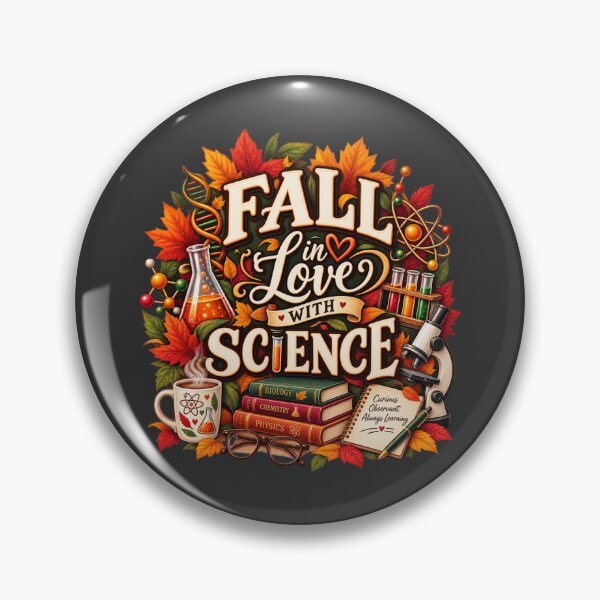 Item preview, Fall in Love With Science – Autumn Science Teacher Design designed and sold by astersgraphics.