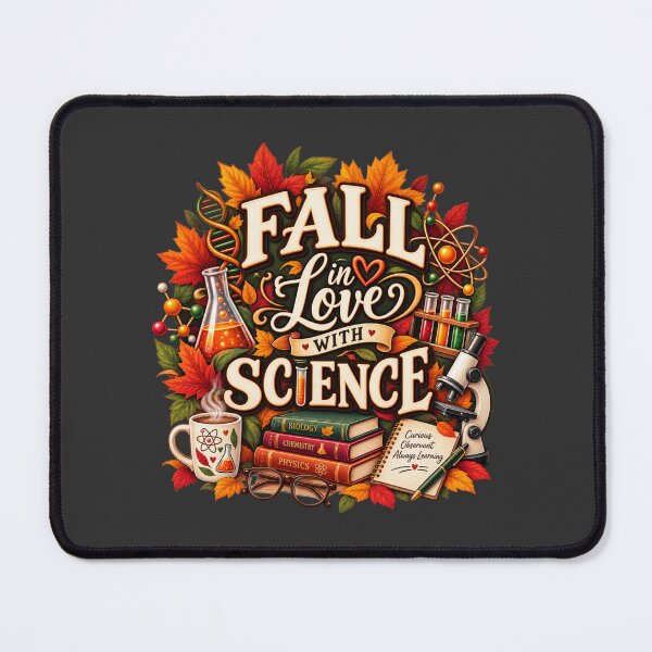 Item preview, Fall in Love With Science – Autumn Science Teacher Design designed and sold by astersgraphics.