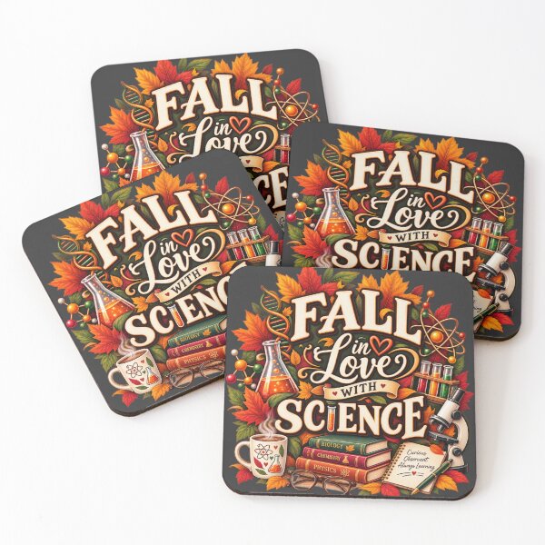 Item preview, Fall in Love With Science – Autumn Science Teacher Design designed and sold by astersgraphics.